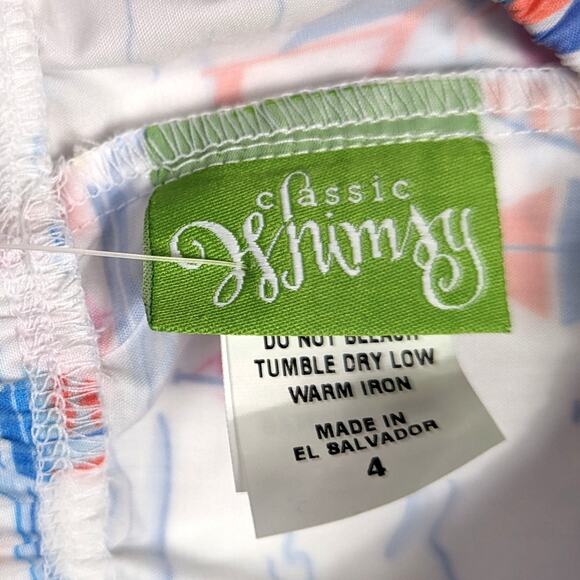 Classic Whimsy Shorts Boys Sz 4 Sailboat Preppy Boutique - Picture 3 of 3